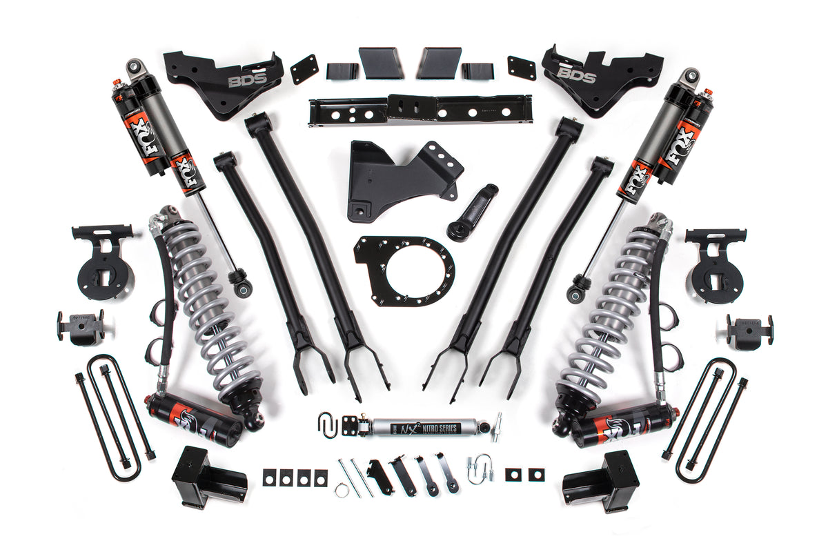 BDS Suspension 7" 4-Link Lift w/ FOX Coilovers | 23-26 F250/F350 Diesel