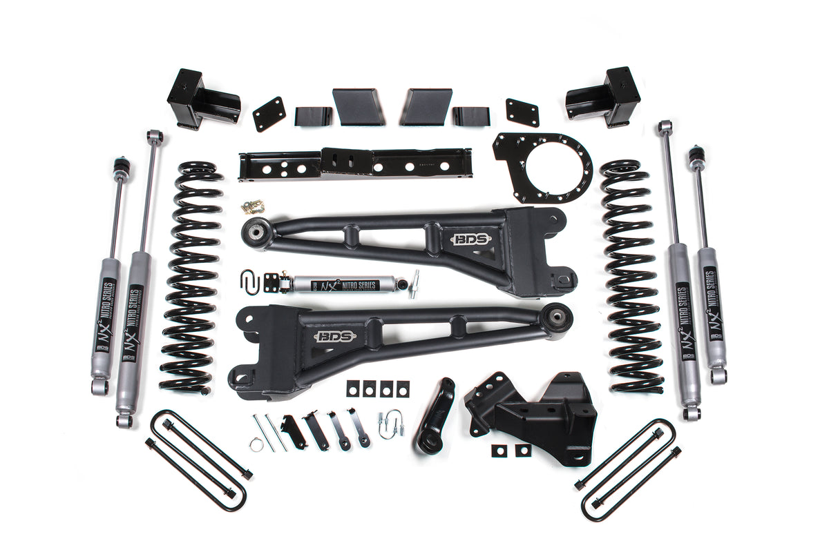 BDS Suspension 7 Inch Lift Kit w/ Radius Arms | Ford F350 Super Duty DRW (23-26) 4WD | Diesel