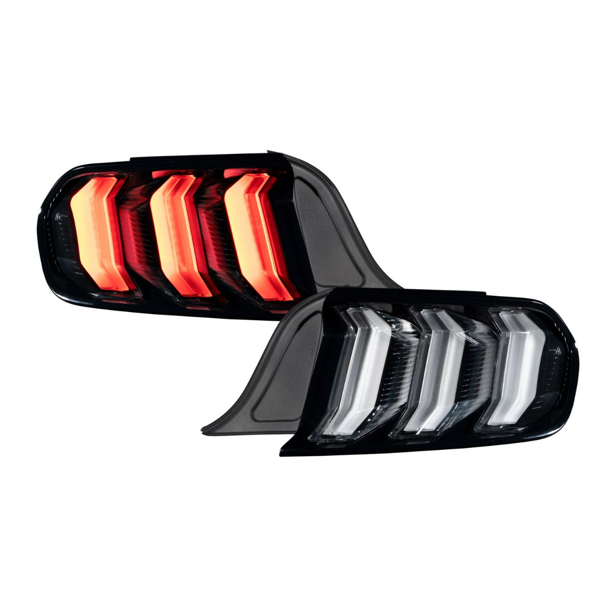Form Lighting 2015-2023 Ford Mustang LED Tail Lights Red (Pair) - FL0008