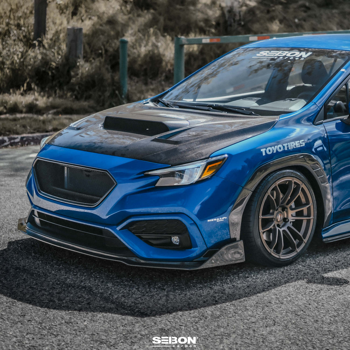 Seibon 2022 Subaru WRX MB-Style Carbon Fiber Front Lip - FL22SBIMP-MB