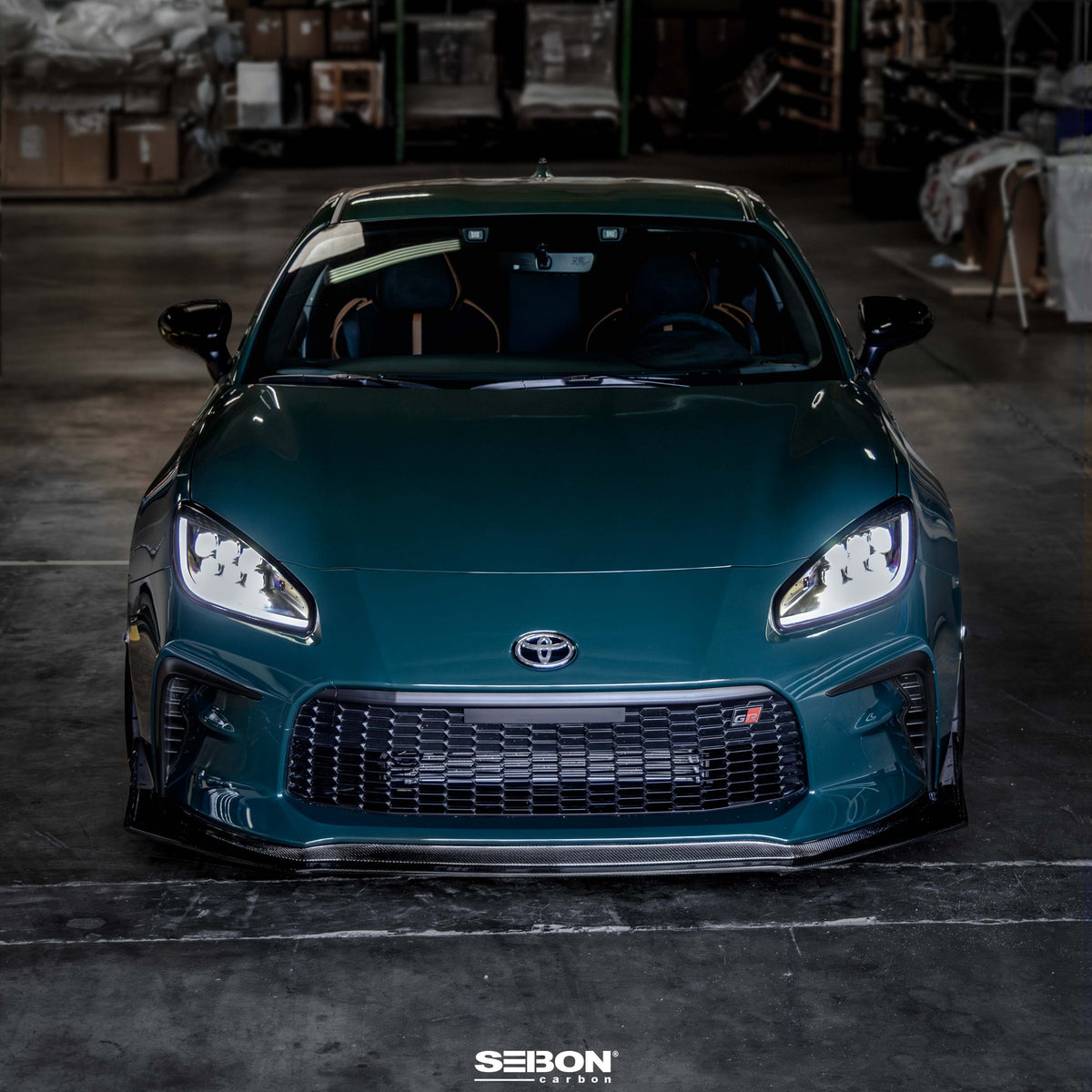 Seibon 22-25 Toyota GR86 MB-Style Carbon Fiber Front Lip - FL22TY86-MB