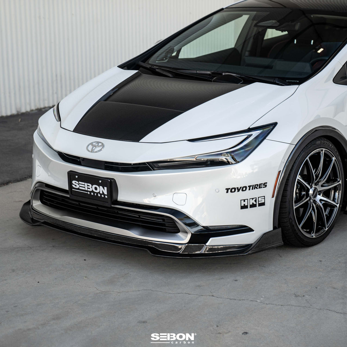 Seibon 23-25 Toyota Prius MB-Style Carbon Fiber Front Lip - FL23TYPR-MB