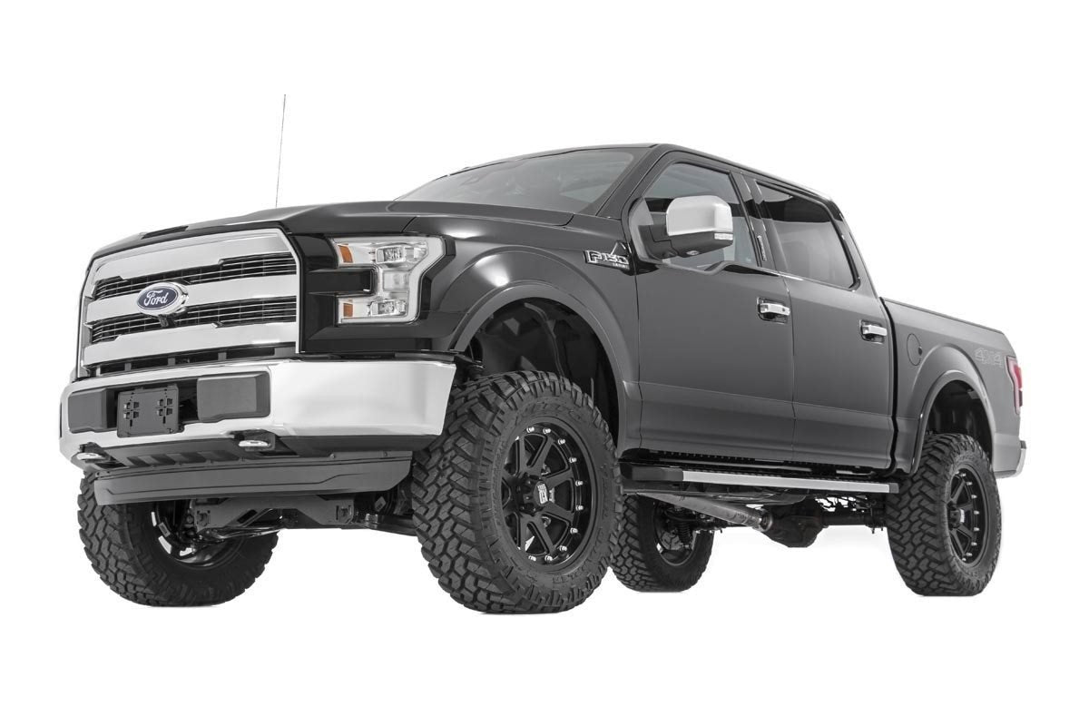 Rough Country - 6 Inch Lift Kit - Ford F-150 4WD (2015-2020) - 55730 for 2015-2020 Ford F 150 - angle view