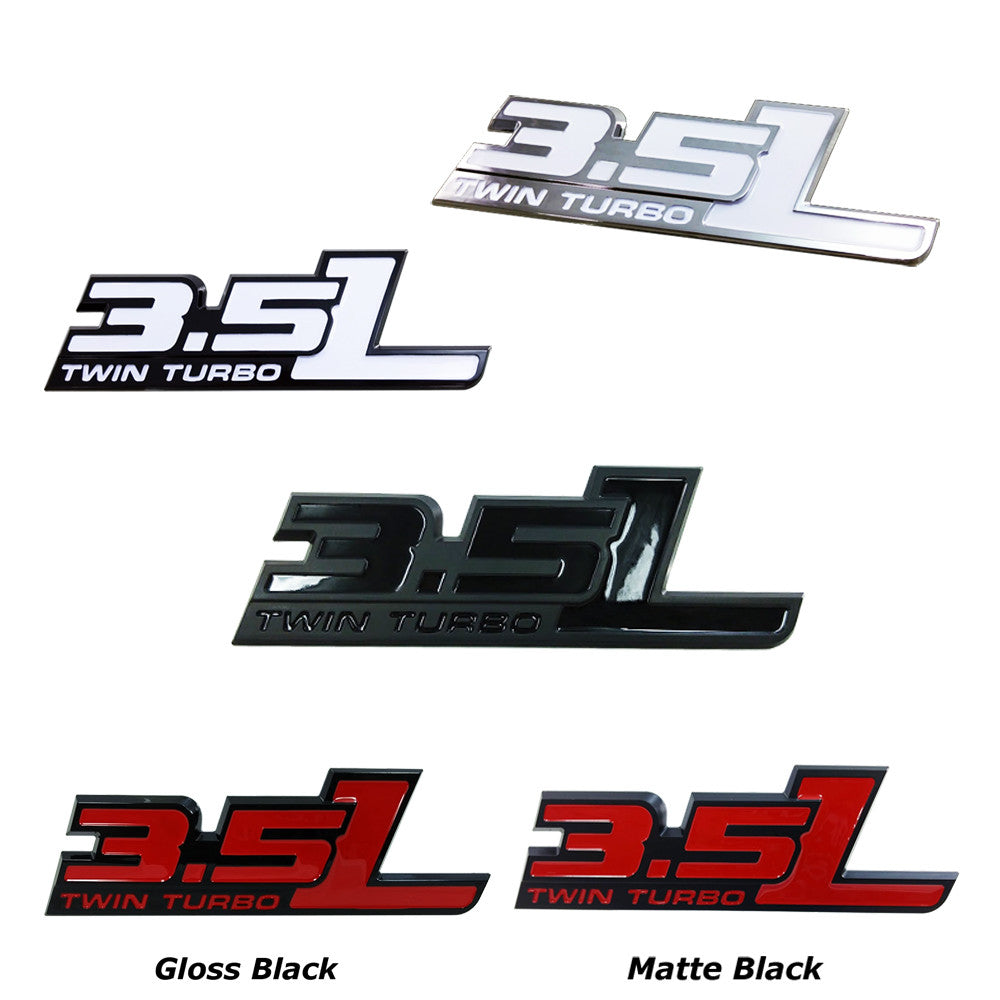UPR - 3.5L Twin Turbo Emblem Large (fits Ford F150 Ecoboost) UPR - 3668-07 for 2011-2015 Ford F 150