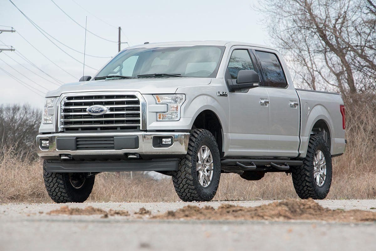 Rough Country - 3 Inch Lift Kit - Vertex - Ford F-150 4WD (2014-2020) - 54550RED for 2014-2020 Ford F 150 - close-up
