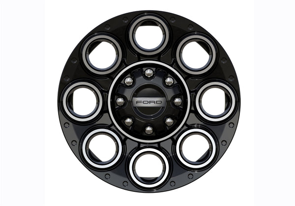 Ford Performance 2005-2026 Super Duty 20"X 8" Black Machined Single Wheel (FRPM-1007-S2008GBM)