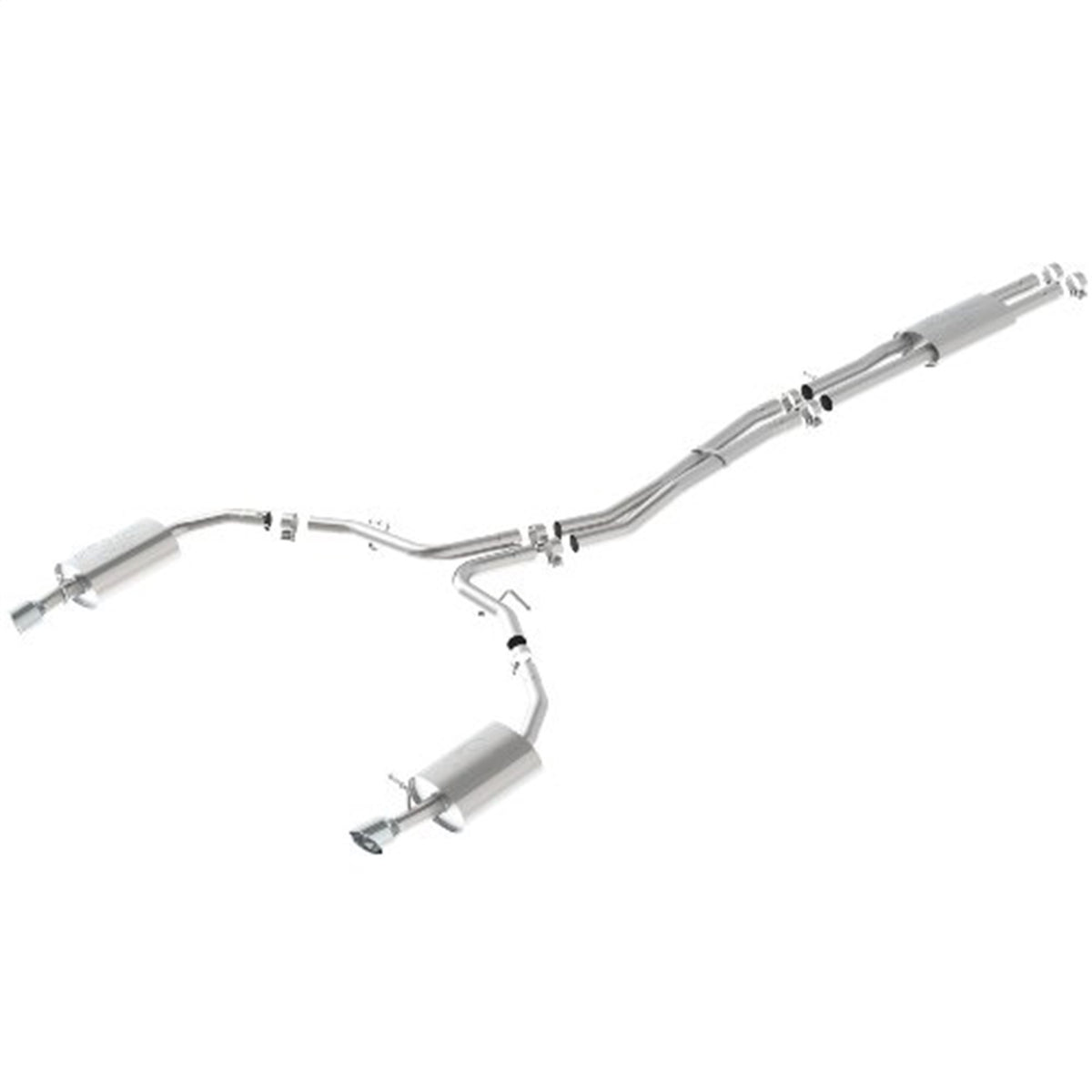 Ford Performance 2010-2018 Taurus Sho Cat-Back Touring Exhaust System — alternate view (FRPM-5200-SHOTC)