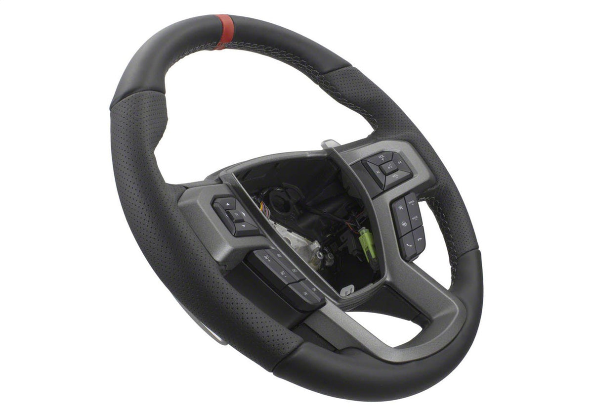 Ford Performance 2015-2018 F-150 Raptor Performance Steering Wheel Kit-Red Sightline — detail (FRPM-3600-F15RRD)
