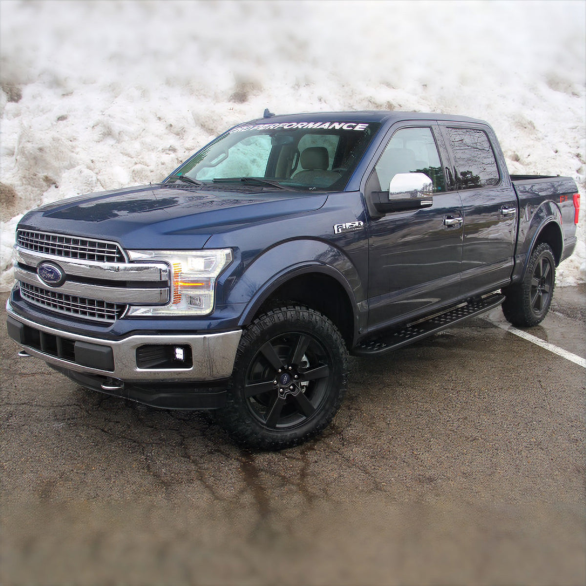 Ford Performance 2015-2020 F-150 20" X 8.5" Six Spoke Matte Black Wheel — alternate view (FRPM-1007-P2085MB)