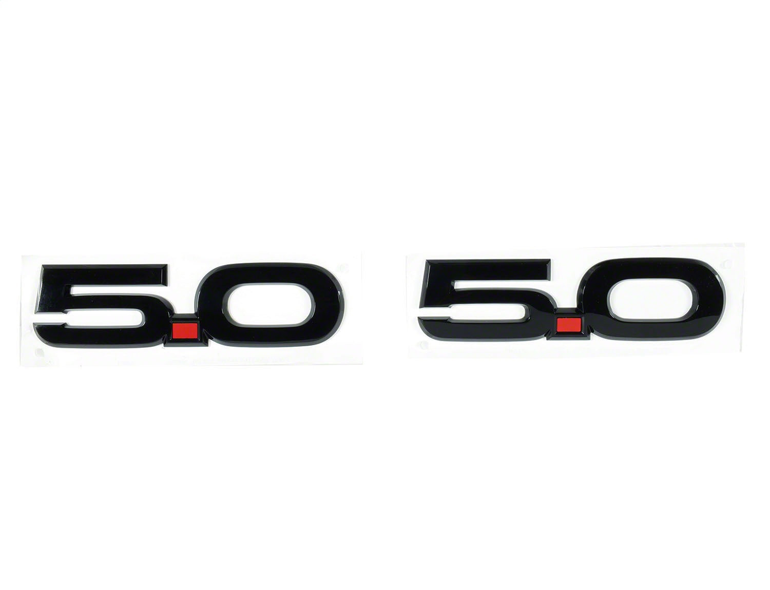 Ford Performance 2015-2023 Mustang 5.0L Fender Emblems/Badges-Black-Pair (FRPM-1447-M50AB)