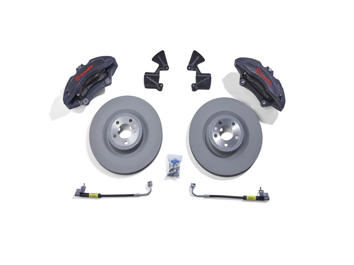 Ford Performance 2015-2023 Mustang Performance Pack 6-Piston Front Brake Kit — alternate view (FRPM-2300-V)