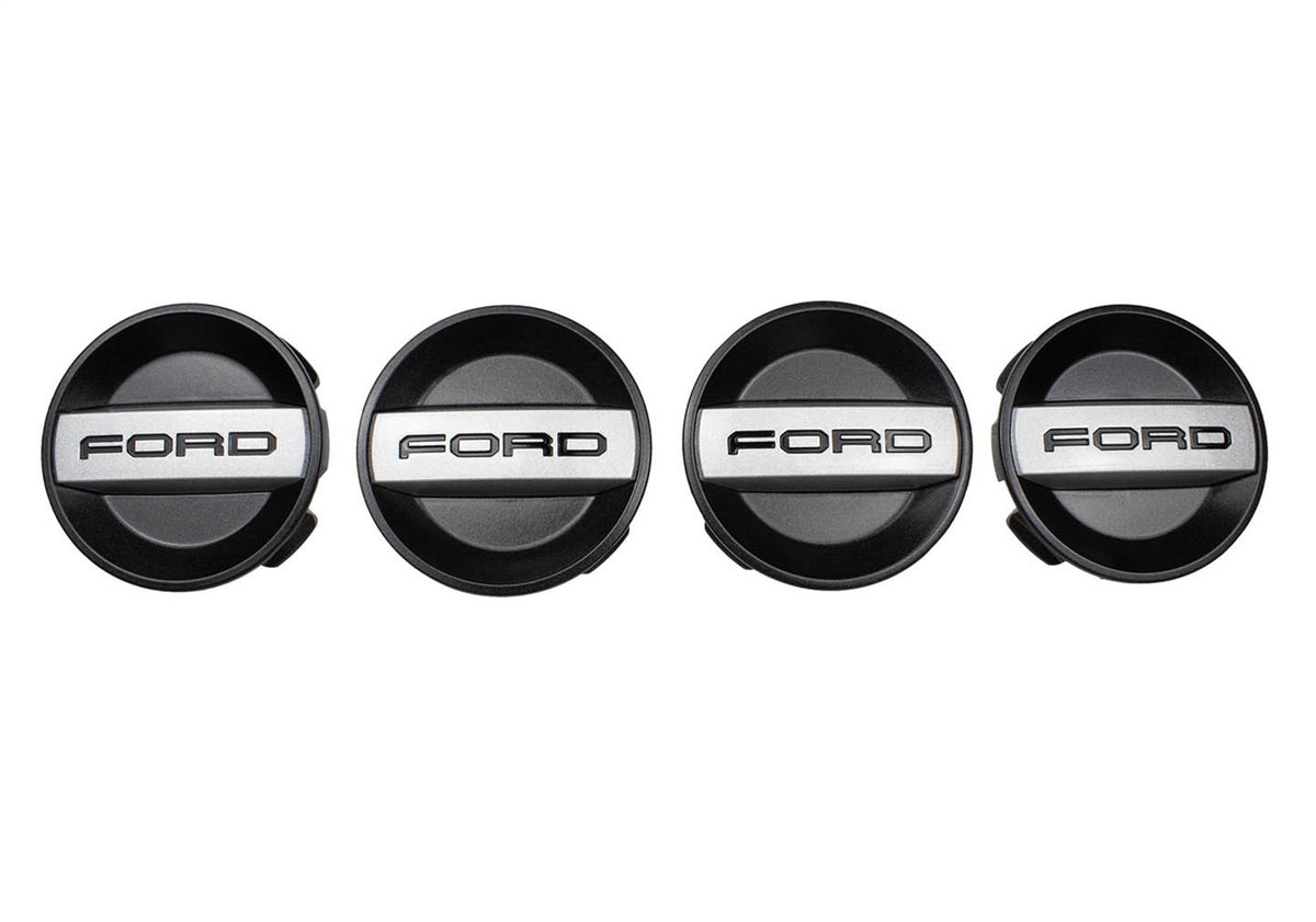 Ford Performance 2017-2020 F-150 Raptor/2019-2025 Ranger Wheel Center Cap Set — alternate view (FRPM-1096K-RA)