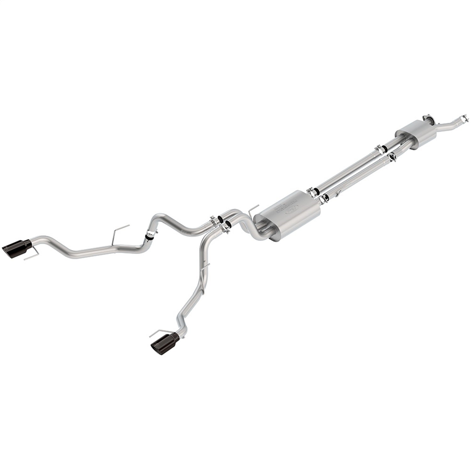 Ford Performance 2017-2020 F-150 Raptor 3.5L Cat Back Sport Exhaust System-Black Tips (FRPM-5200-F15RSB)