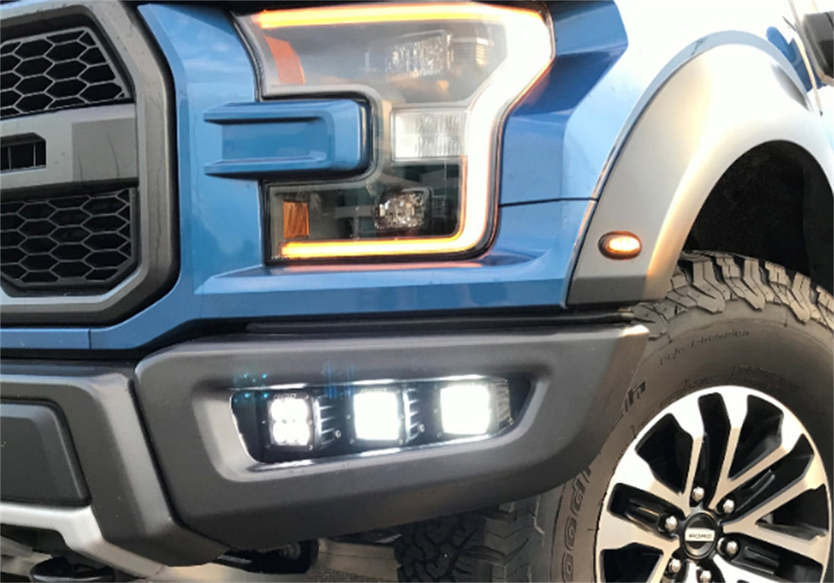 Ford Performance 2017-2020 Ford Performance Parts By Rigid F-150 Raptor Off-Road Fog Light Kit — alternate view (FRPM-15200-RFL)