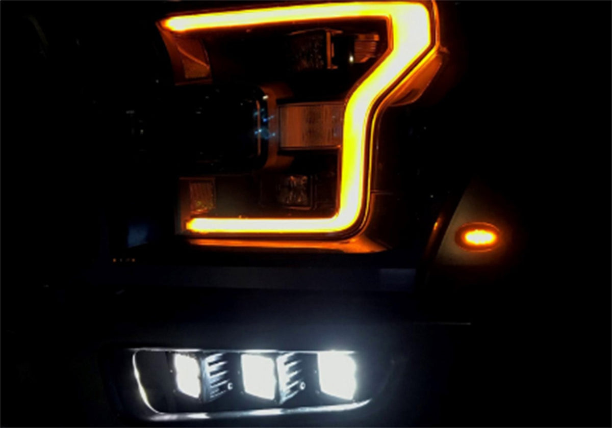 Ford Performance 2017-2020 Ford Performance Parts By Rigid F-150 Raptor Off-Road Fog Light Kit — detail (FRPM-15200-RFL)