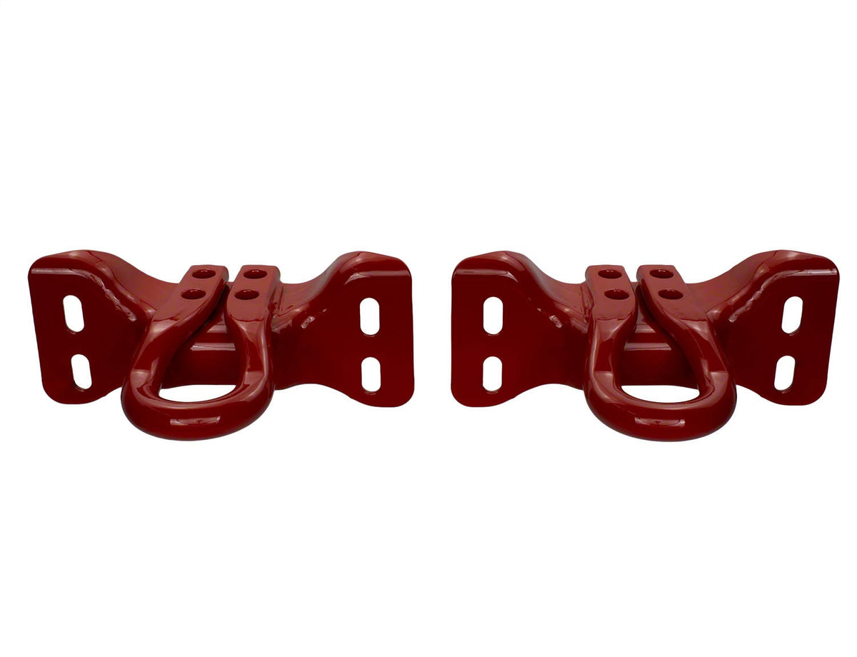 Ford Performance 2017-2024 Super Duty Tow Hooks-Pair-Red — alternate view (FRPM-18954-SDR)