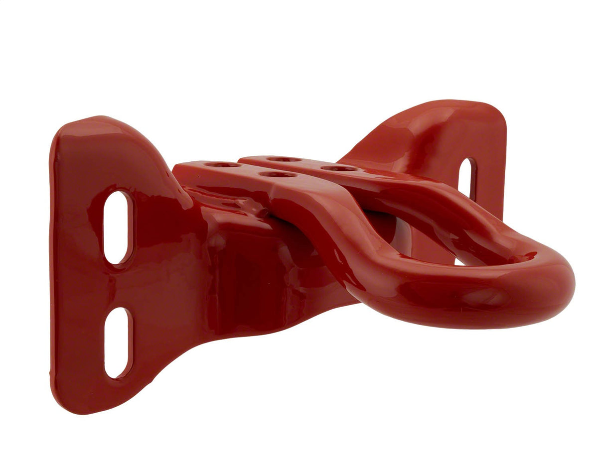 Ford Performance 2017-2024 Super Duty Tow Hooks-Pair-Red — in use (FRPM-18954-SDR)