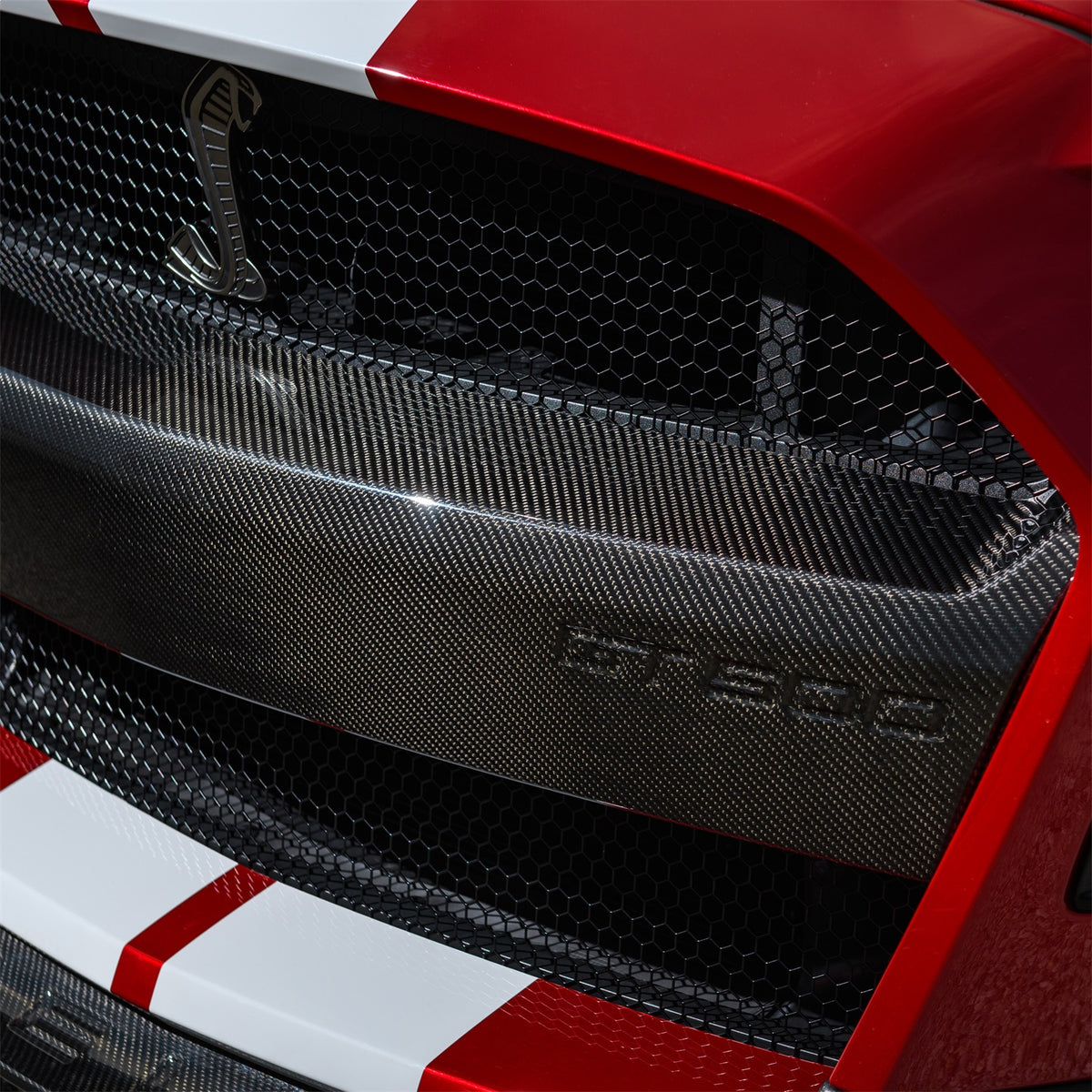 Ford Performance 2020-2022 GT500 Carbon Fiber Bumper Insert — detail (FRPM-17750-MCF)