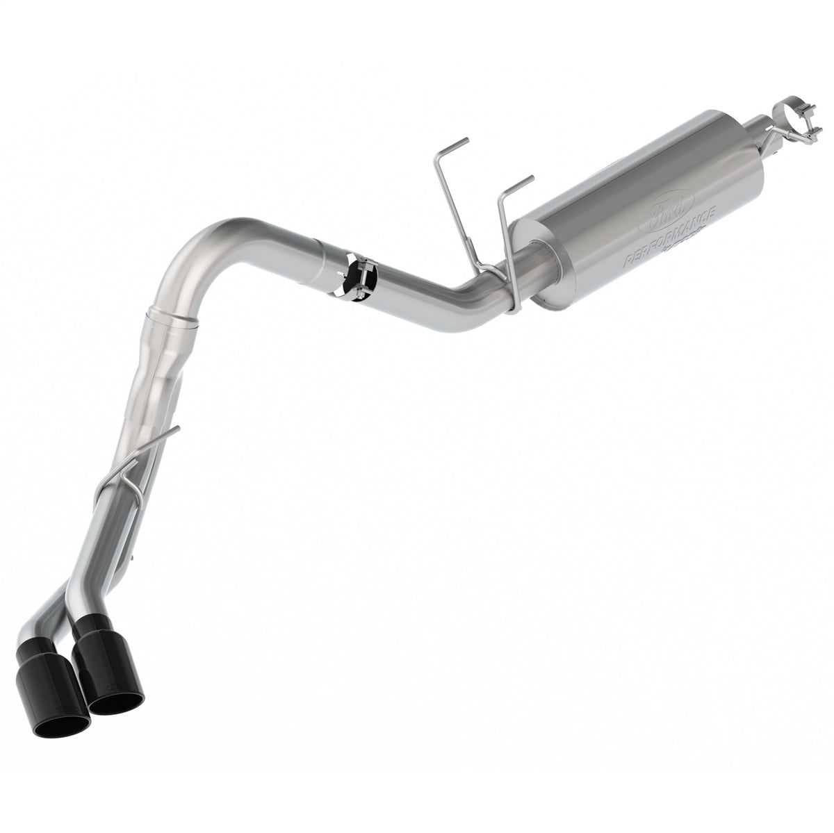 Ford Performance 2020-2022 Super Duty 7.3L Sport Exhaust-Black Tips-Dual Side Exit (FRPM-5200-FSD73SB)