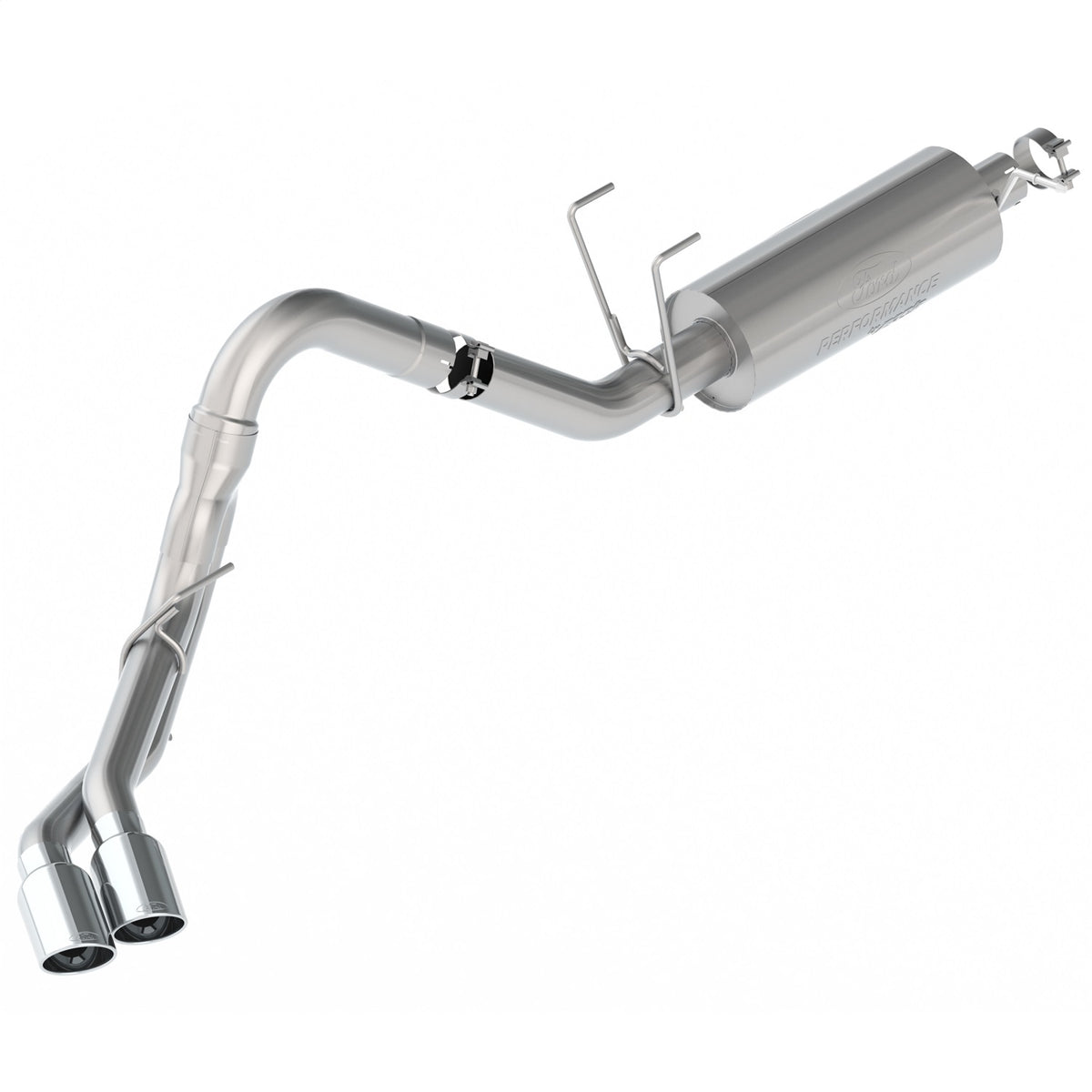 Ford Performance 2020-2022 Super Duty 7.3L Sport Exhaust-Chrome Tips-Dual Side Exit (FRPM-5200-FSD73SC)