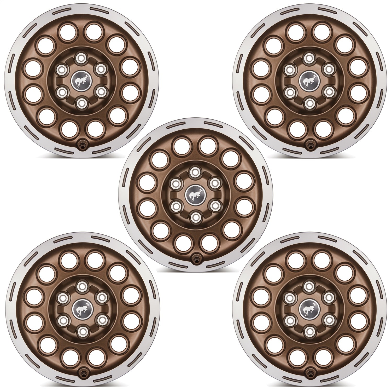 Ford Performance 2021-2024 Bronco 17" X 8.0" Wheel Kit-Sinister Bronze (FRPM-1007K-P1780BRN)