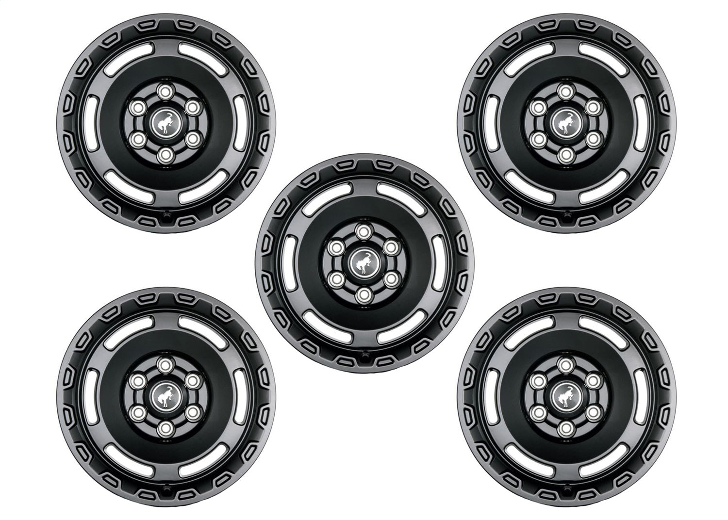 Ford Performance 2021-2024 Bronco Everglades Wheel Kit-Carbonized Gray (FRPM-1007K-P1785E)