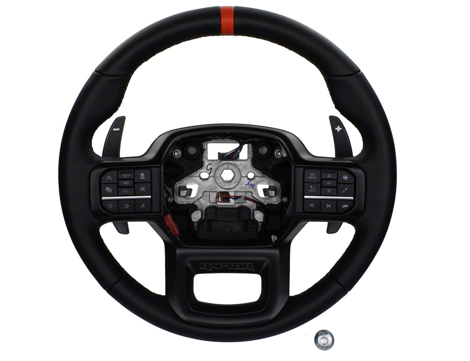Ford Performance 2021-2024 F-150 Raptor Steering Wheel Kit-Black (FRPM-3600-F15B)