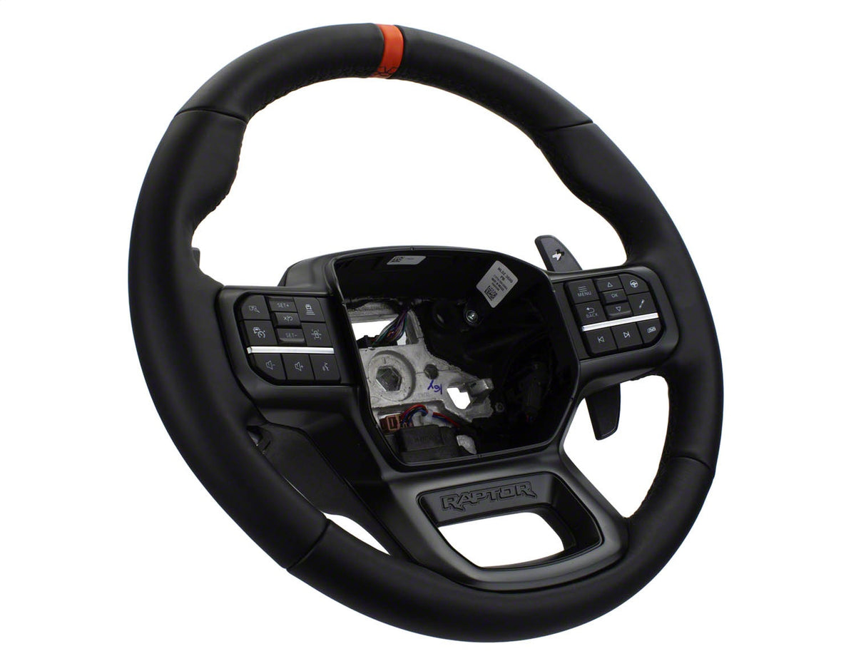 Ford Performance 2021-2024 F-150 Raptor Steering Wheel Kit-Black — detail (FRPM-3600-F15B)