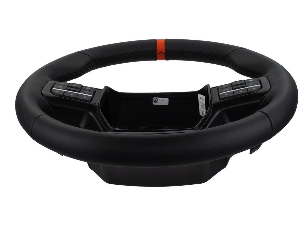 Ford Performance 2021-2024 F-150 Raptor Steering Wheel Kit-Black — in use (FRPM-3600-F15B)