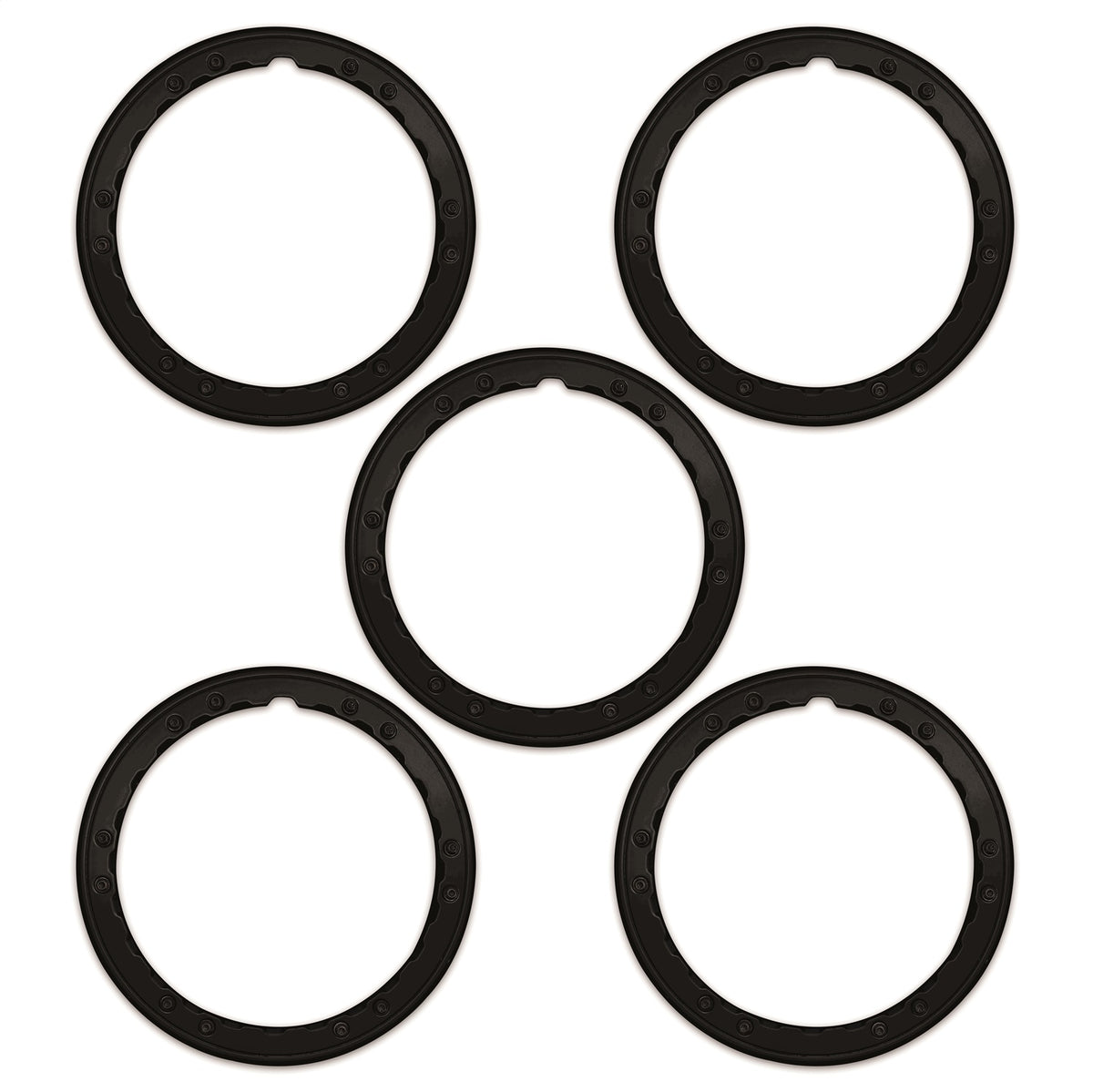 Ford Performance 2021-2025 Bronco Beadlock Trim Ring Kit-Black (FRPM-1021K-BLB)