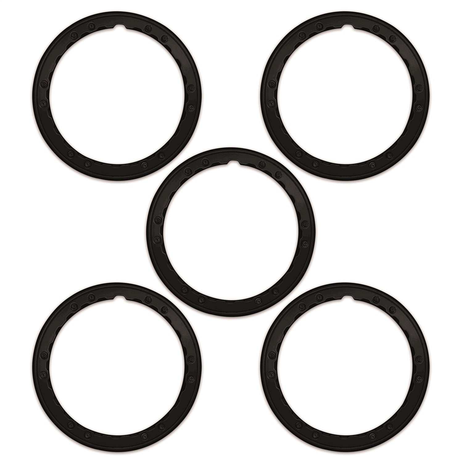 Ford Performance 2021-2025 Bronco Beadlock Trim Ring Kit-Black (FRPM-1021K-BLB)