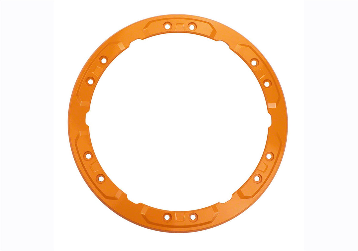 Ford Performance 2021-2025 Bronco Beadlock Trim Ring Kit-Orange — in use (FRPM-1021K-BLO)