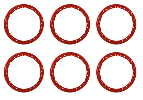 Ford Performance 2021-2025 Bronco Beadlock Trim Ring Kit-Red (FRPM-1021K-BLR)