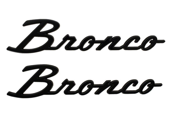 Ford Performance 2021-2025 Bronco Classic Script Fender Badge Kit-Gloss Black (FRPM-1447-BSGS)