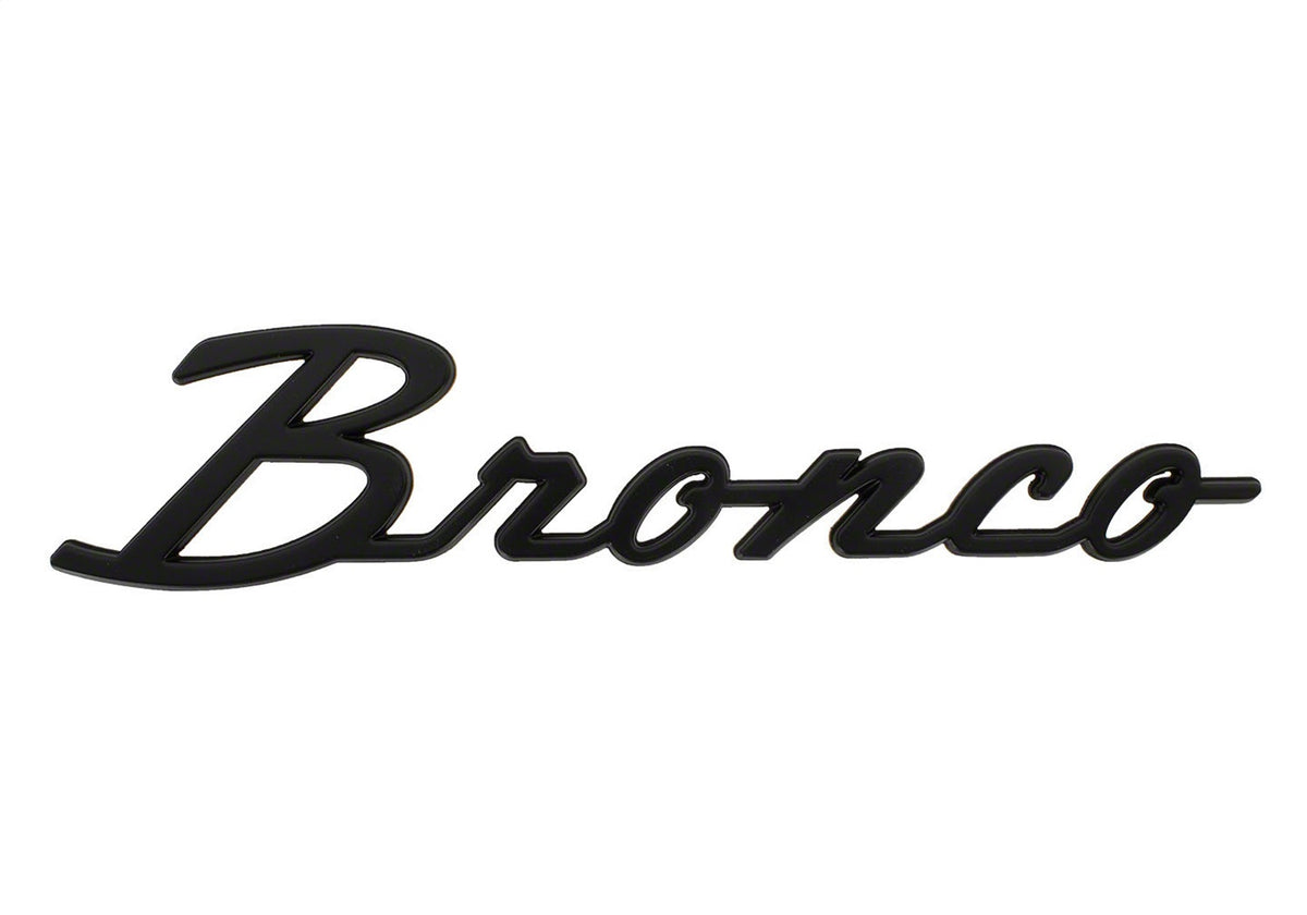 Ford Performance 2021-2025 Bronco Classic Script Fender Badge Kit-Matte Black — alternate view (FRPM-1447-BSMB)