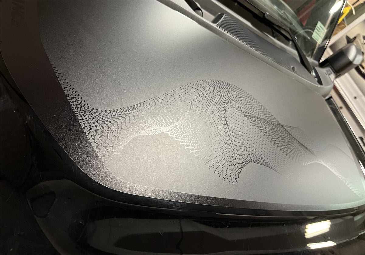 Ford Performance 2021-2025 Bronco G.O.A.T Hood Cowl Decal — additional view (FRPM-1820-BRH)