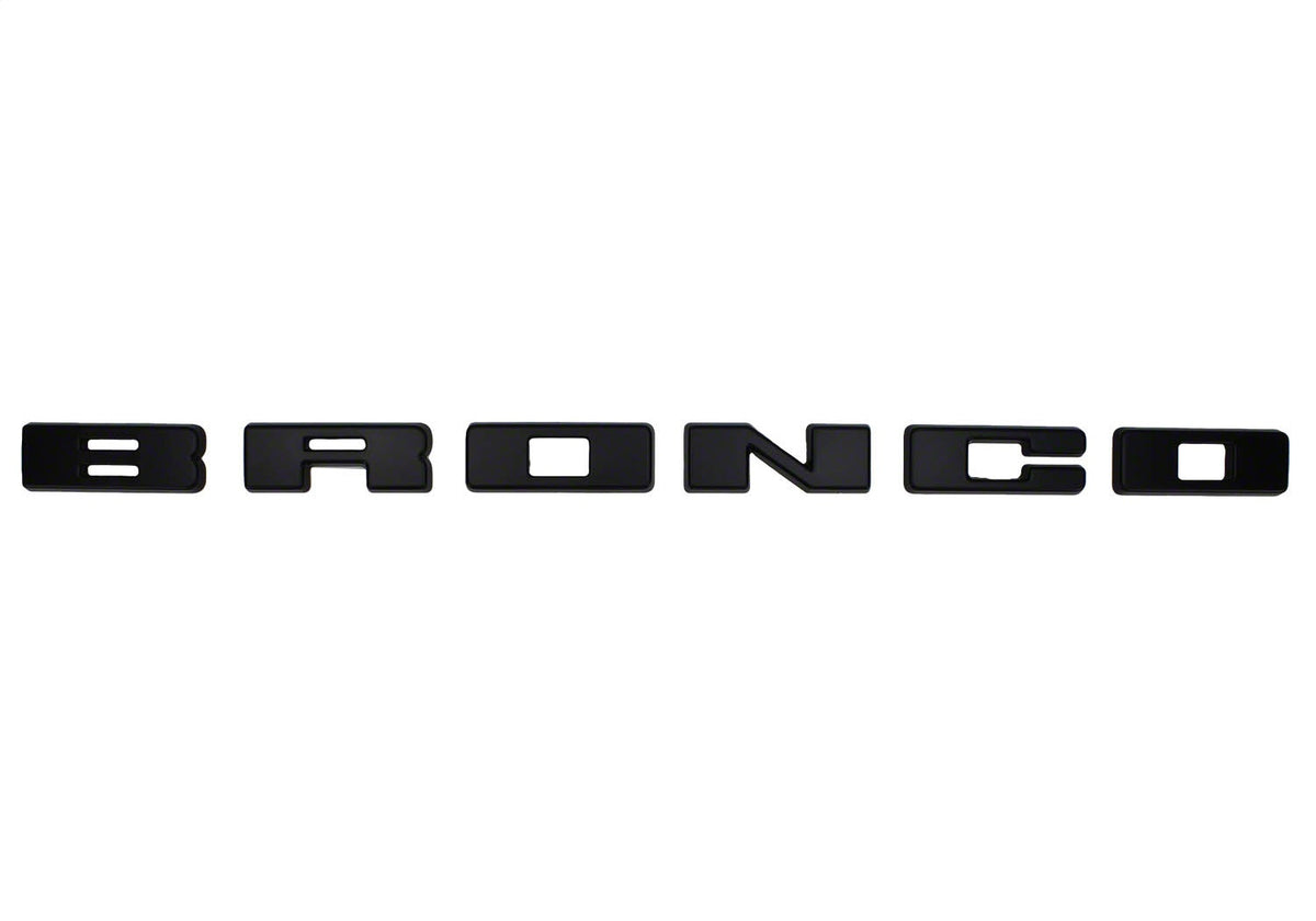 Ford Performance 2021-2025 Bronco Grille Lettering Overlay Kit-Black (FRPM-1447-BLMB)