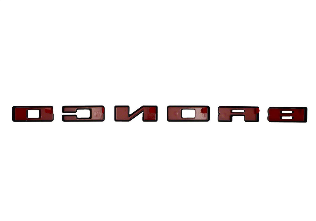 Ford Performance 2021-2025 Bronco Grille Lettering Overlay Kit-Black — additional view (FRPM-1447-BLMB)
