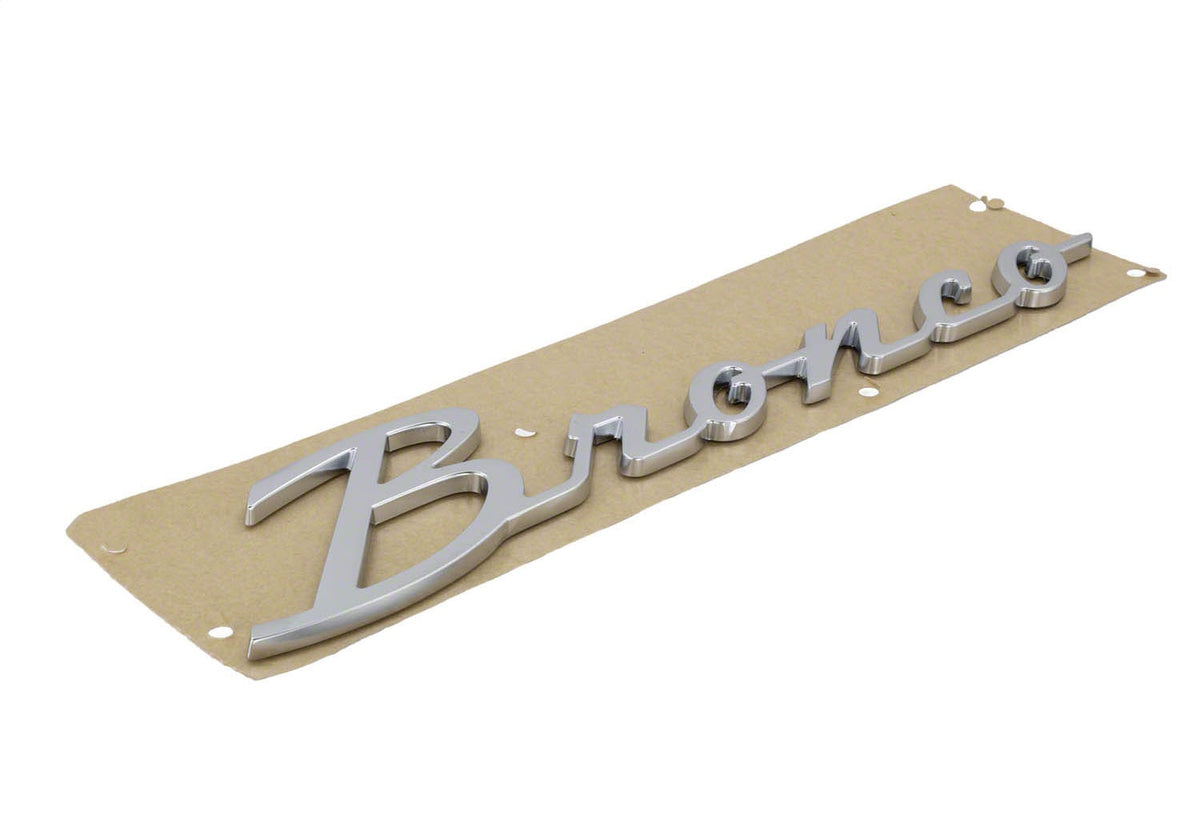 Ford Performance 2021-2025 "Bronco" Script Emblem Kit-Silver — detail (FRPM-1447-BSS)
