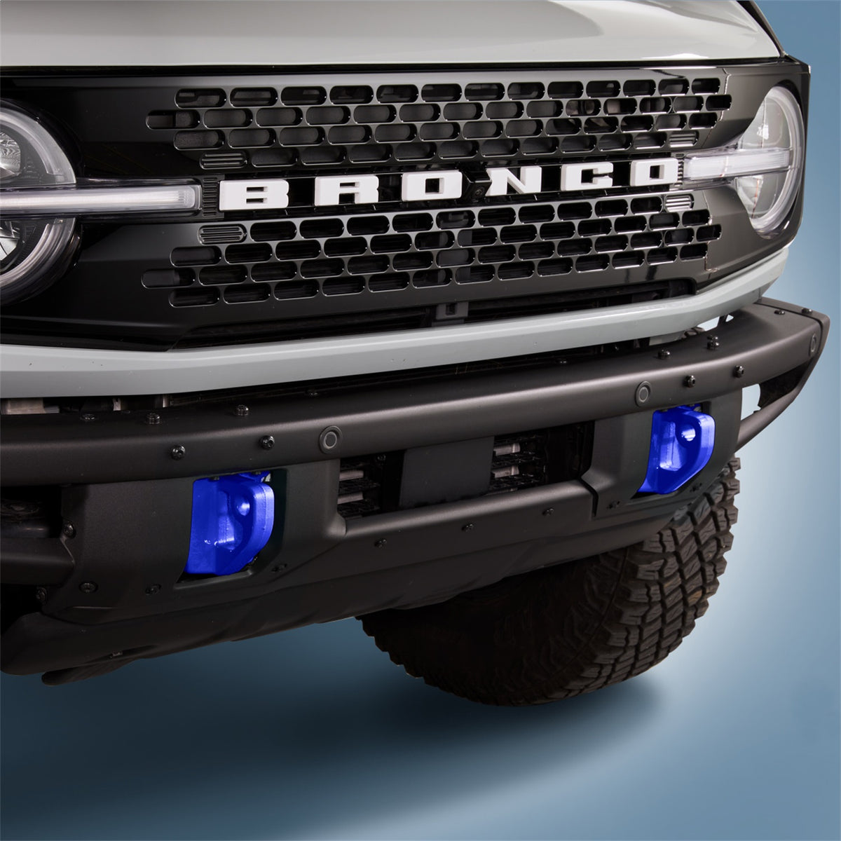 Ford Performance 2021-2025 Bronco Tow Hooks-Pair-Blue — alternate view (FRPM-18954-BB)