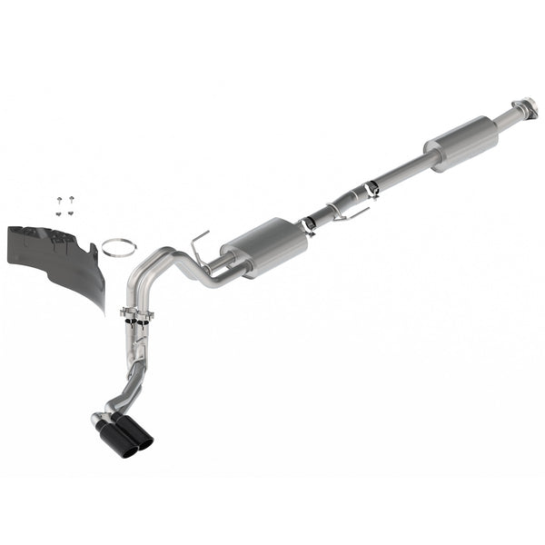 Ford Performance 2021-2025 F-150 2.7L, 3.5L & 5.0L Sport Exhaust-Black-Side Exit (FRPM-5200-FSBS)