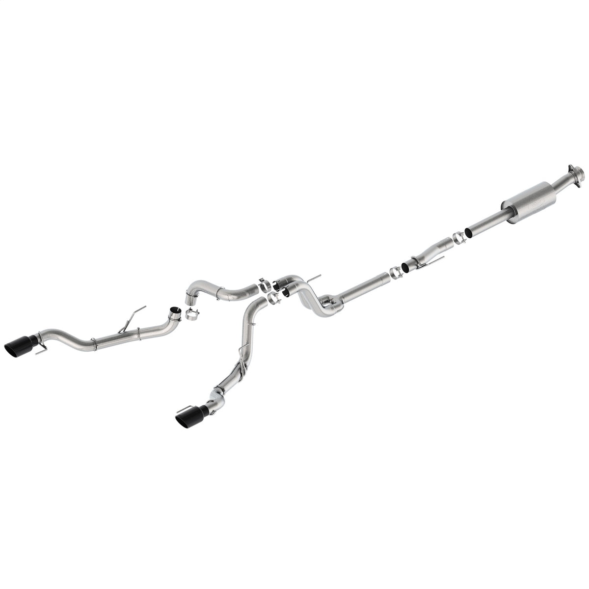 Ford Performance 2021-2025 F-150 Extreme Exhaust-Black-Bumper Exit (FRPM-5200-FEBRB)
