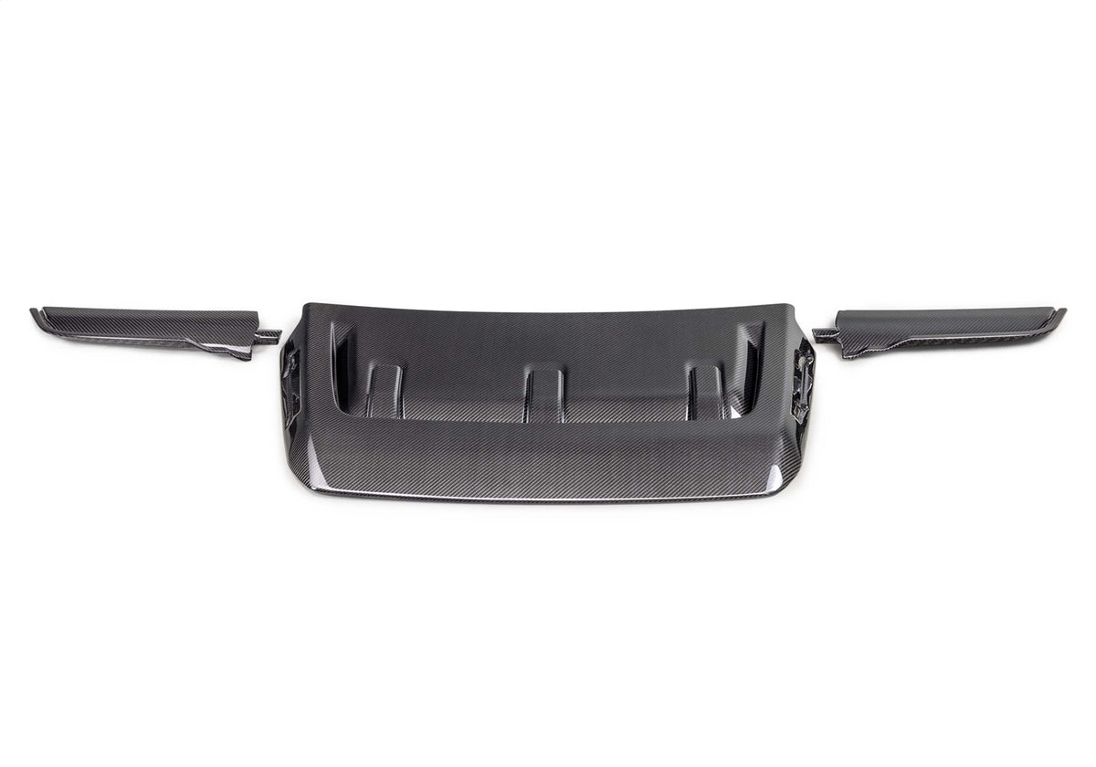 Ford Performance 2021-2025 F-150 Raptor Carbon Fiber Hood Vent & Trim-Gloss — in use (FRPM-16628-FG)