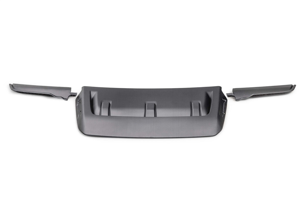 Ford Performance 2021-2025 F-150 Raptor Carbon Fiber Hood Vent & Trim-Matte — alternate view (FRPM-16628-FM)