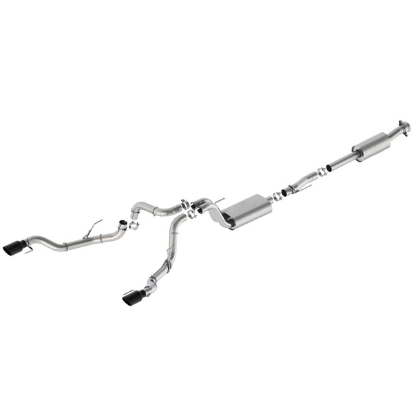 Ford Performance 2021-2025 F-150 Sport Exhaust-Black-Bumper Exit (FRPM-5200-FSBRB)