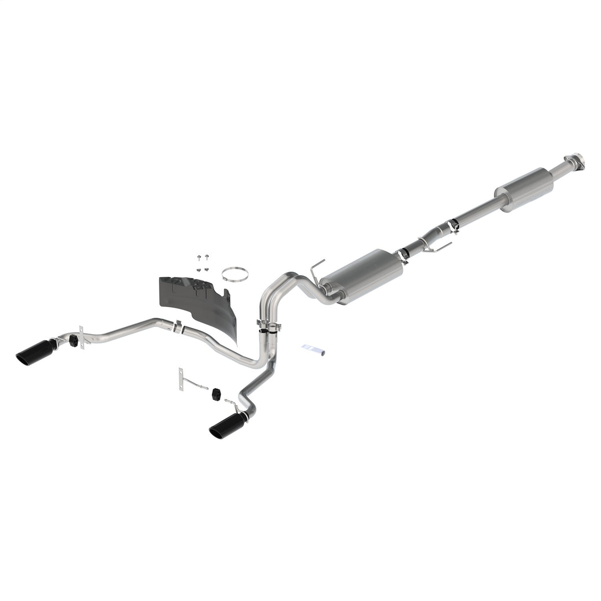 Ford Performance 2021-2025 F-150 Touring Exhaust-Black-Rear Exit (FRPM-5200-FTBR)