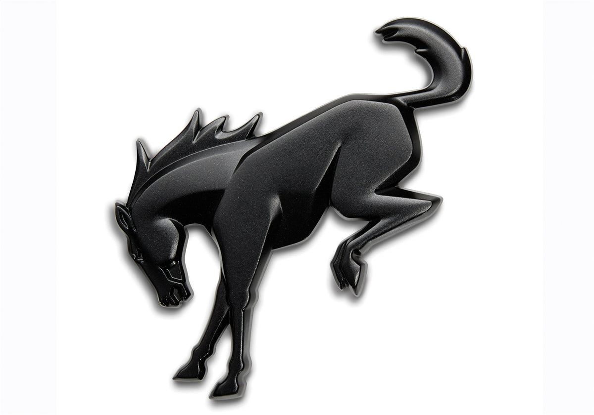 Ford Performance 2021-2026 Bronco Rear Emblem-Matte Black — alternate view (FRPM-1447-BRMB)