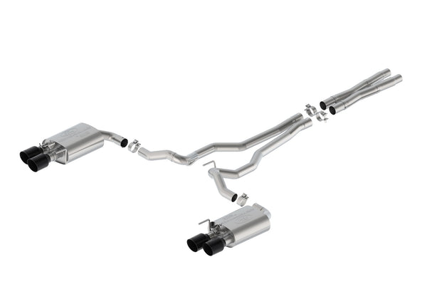 Ford Performance 2024-2025 Mustang 5.0L Extreme Active Cat-Back-Black Tip (FRPM-5200-M5EB)