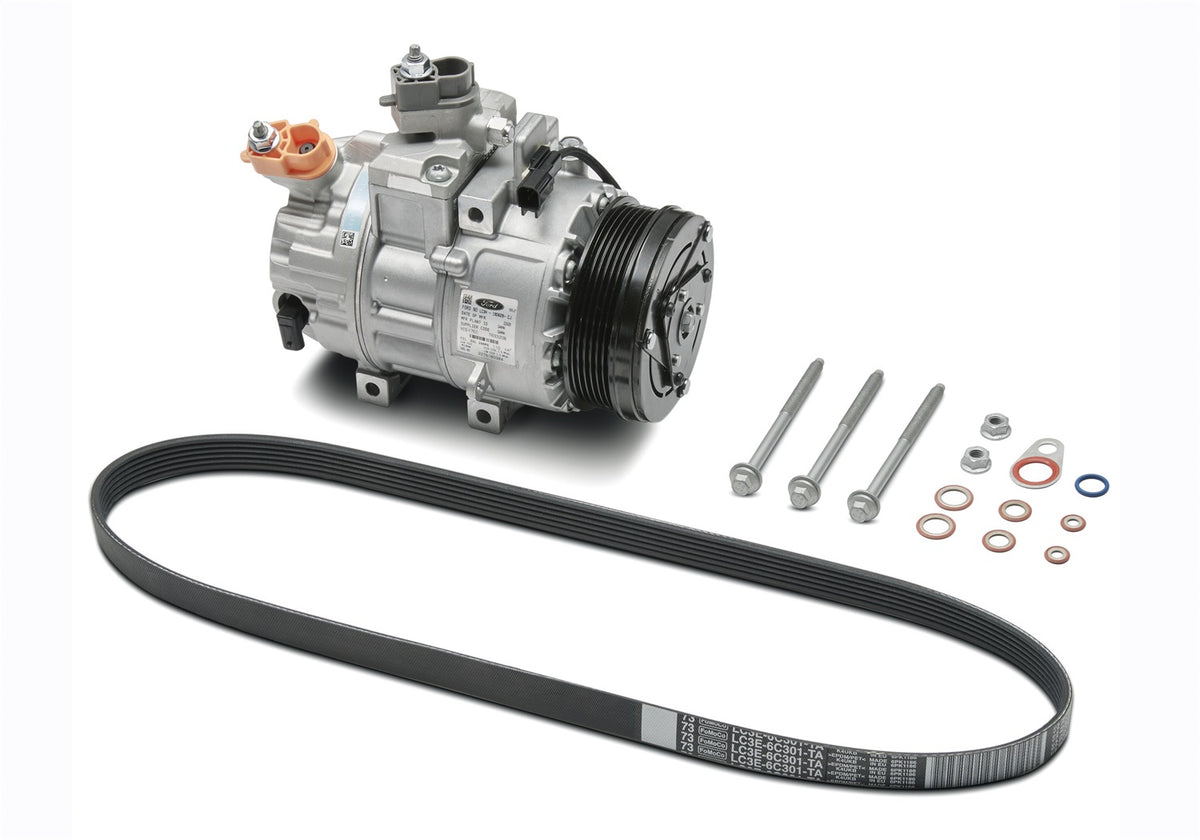 Ford Performance 7.3L Gas Engine A/C Add-On Kit — alternate view (FRPM-8600-SD73AC)