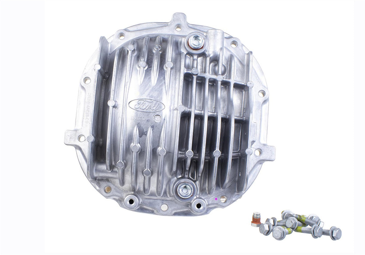 Ford Performance 8.8" Aluminum Axle Cover With Differential Cooler Ports — detail (FRPM-4033-KA)